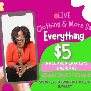 $5 Items - Buy 5 get a FREE bag of Jewelry